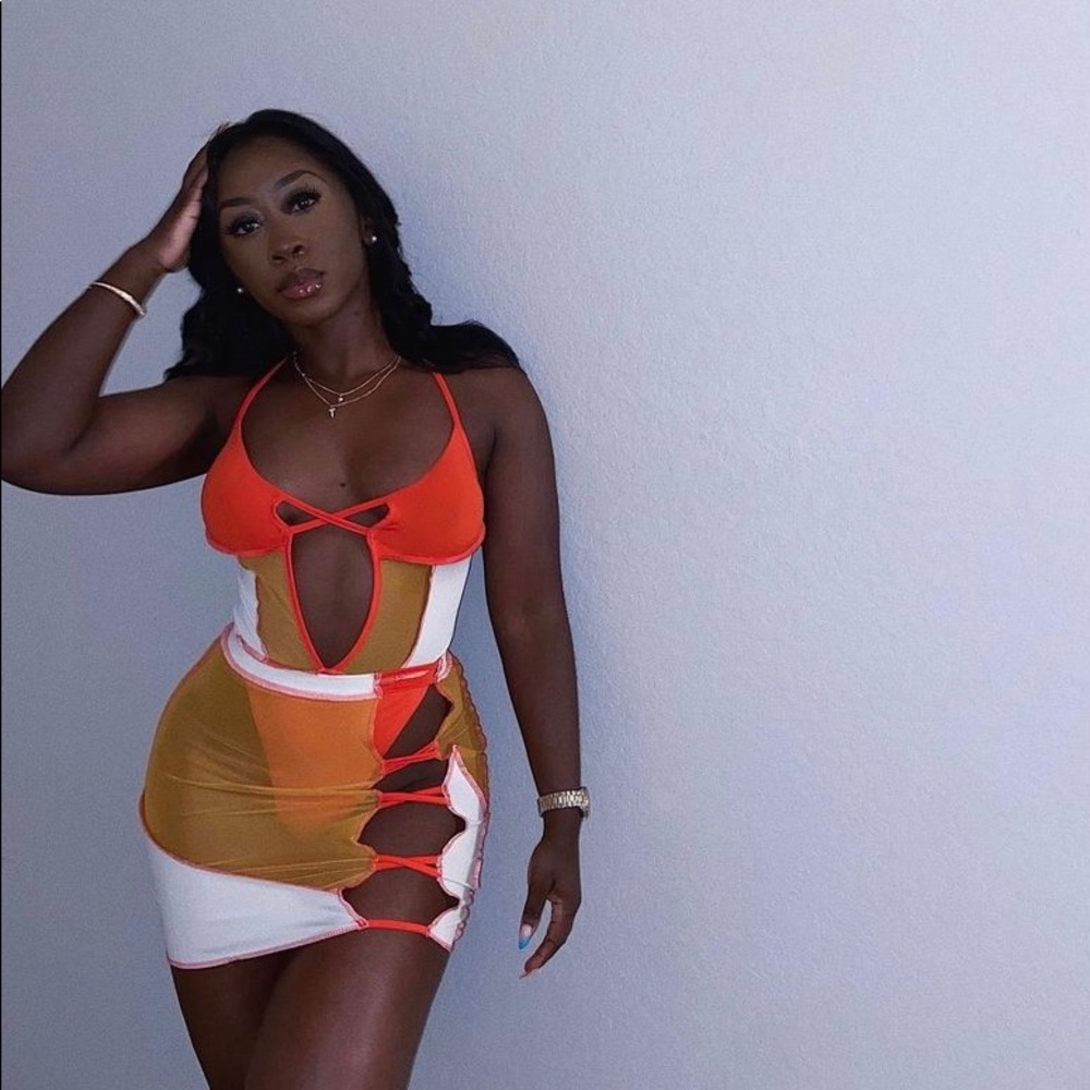 Two Piece Mesh Dress